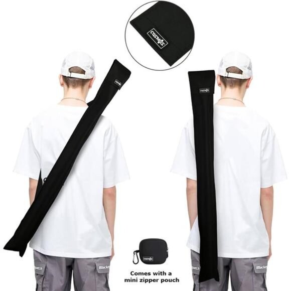 Cue Stick Carrying Bag for 1/2 Billiard Stick Storage, 32 Inches Black Color - Picture 7 of 7